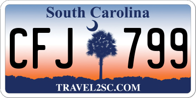 SC license plate CFJ799