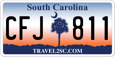 SC license plate CFJ811
