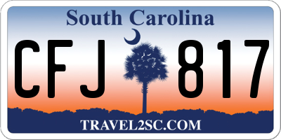 SC license plate CFJ817