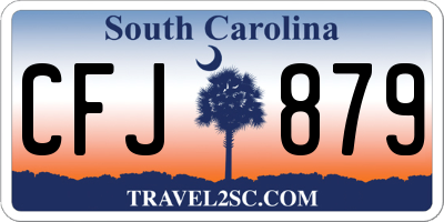 SC license plate CFJ879