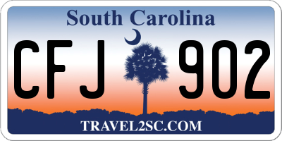 SC license plate CFJ902