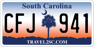 SC license plate CFJ941