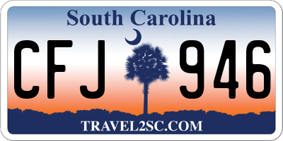 SC license plate CFJ946