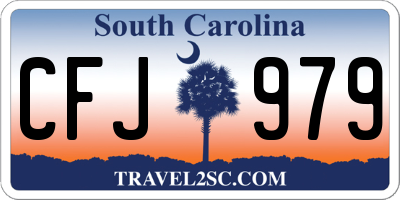 SC license plate CFJ979