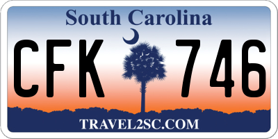 SC license plate CFK746