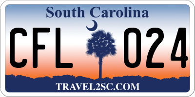 SC license plate CFL024