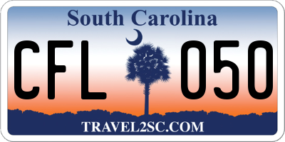 SC license plate CFL050