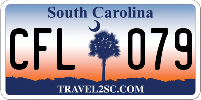 SC license plate CFL079