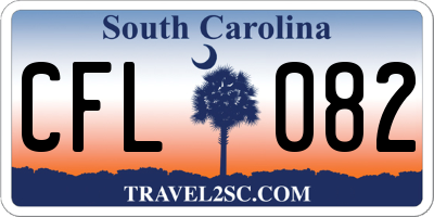 SC license plate CFL082
