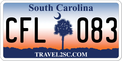 SC license plate CFL083