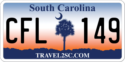 SC license plate CFL149