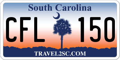 SC license plate CFL150