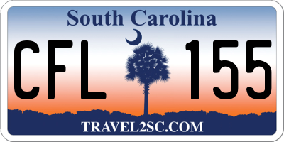 SC license plate CFL155