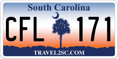SC license plate CFL171