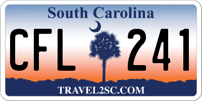SC license plate CFL241