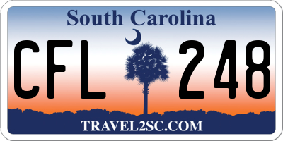 SC license plate CFL248