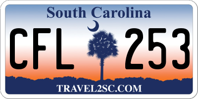 SC license plate CFL253