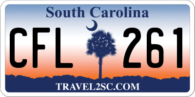 SC license plate CFL261