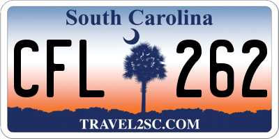 SC license plate CFL262