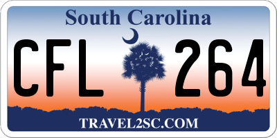SC license plate CFL264