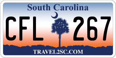 SC license plate CFL267