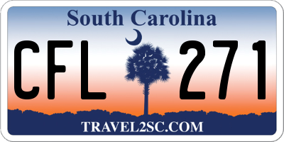 SC license plate CFL271