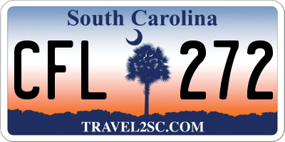SC license plate CFL272