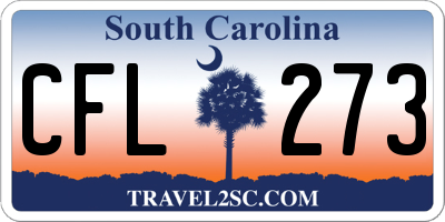 SC license plate CFL273