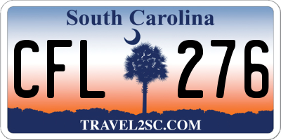 SC license plate CFL276