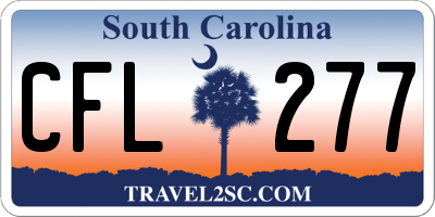 SC license plate CFL277
