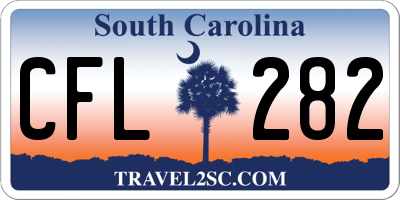 SC license plate CFL282