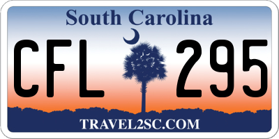 SC license plate CFL295