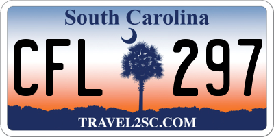 SC license plate CFL297