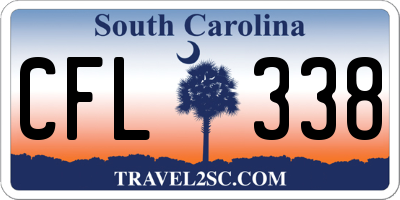 SC license plate CFL338