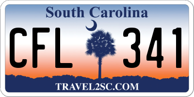 SC license plate CFL341