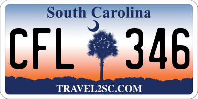 SC license plate CFL346