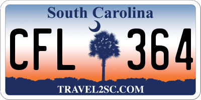 SC license plate CFL364