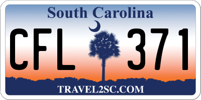 SC license plate CFL371
