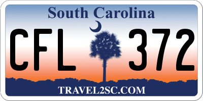SC license plate CFL372