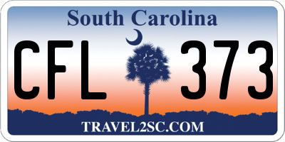 SC license plate CFL373
