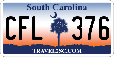 SC license plate CFL376