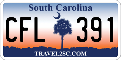 SC license plate CFL391
