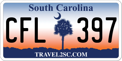 SC license plate CFL397