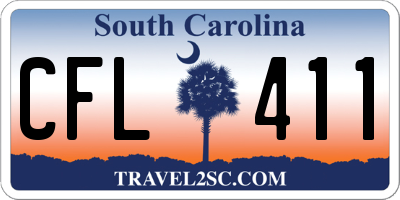 SC license plate CFL411
