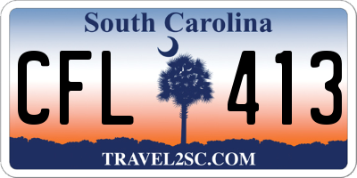 SC license plate CFL413