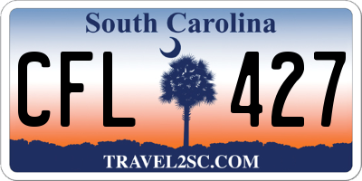 SC license plate CFL427