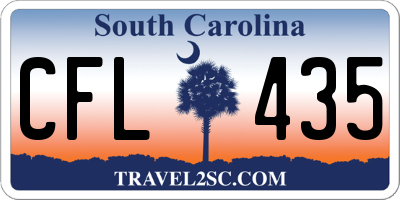 SC license plate CFL435
