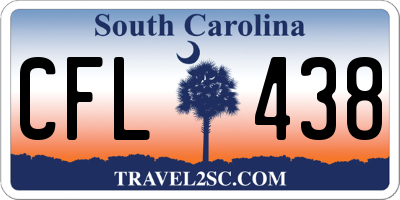 SC license plate CFL438