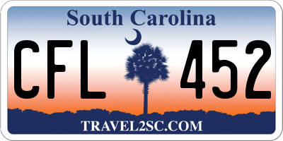 SC license plate CFL452