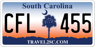 SC license plate CFL455